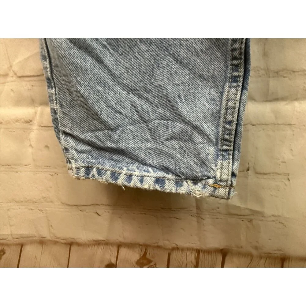 Zara Jeans Womens Size 12 Blue Light Washed  High Rise Distressed Casual Denim - Picture 5 of 10